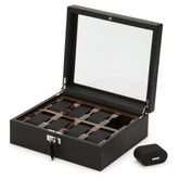 Wolf Roadster 8 Pc Watch Box Black - Dracakis Jewellers